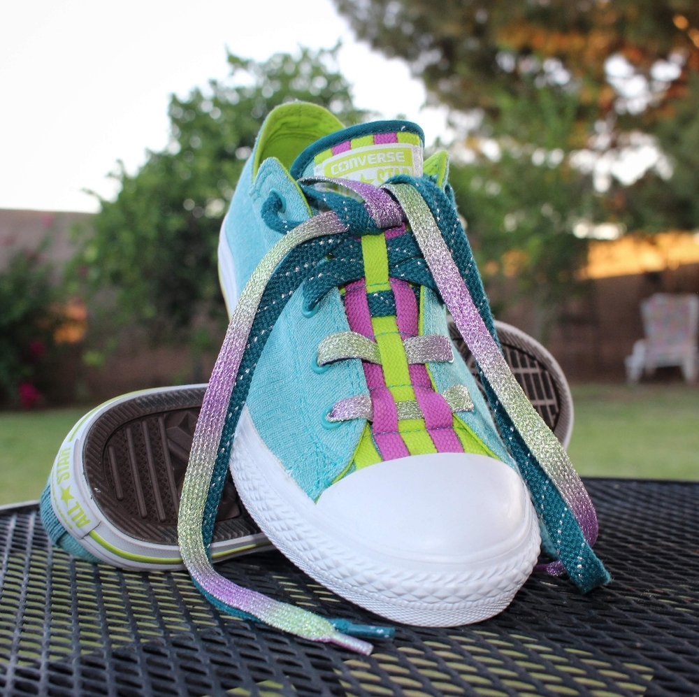 Converse Custom Chuck Taylor All Star Shoes Big Girl Sparkle